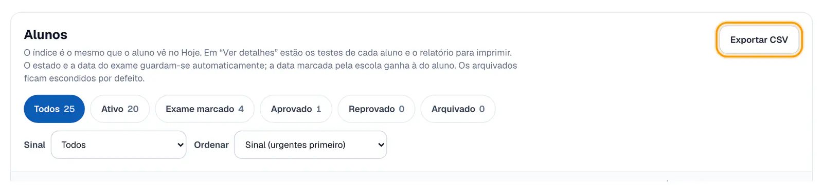 Passo 5: Exporta a lista