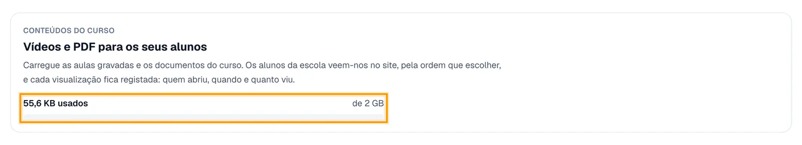Passo 1: Abre o separador Conteúdos