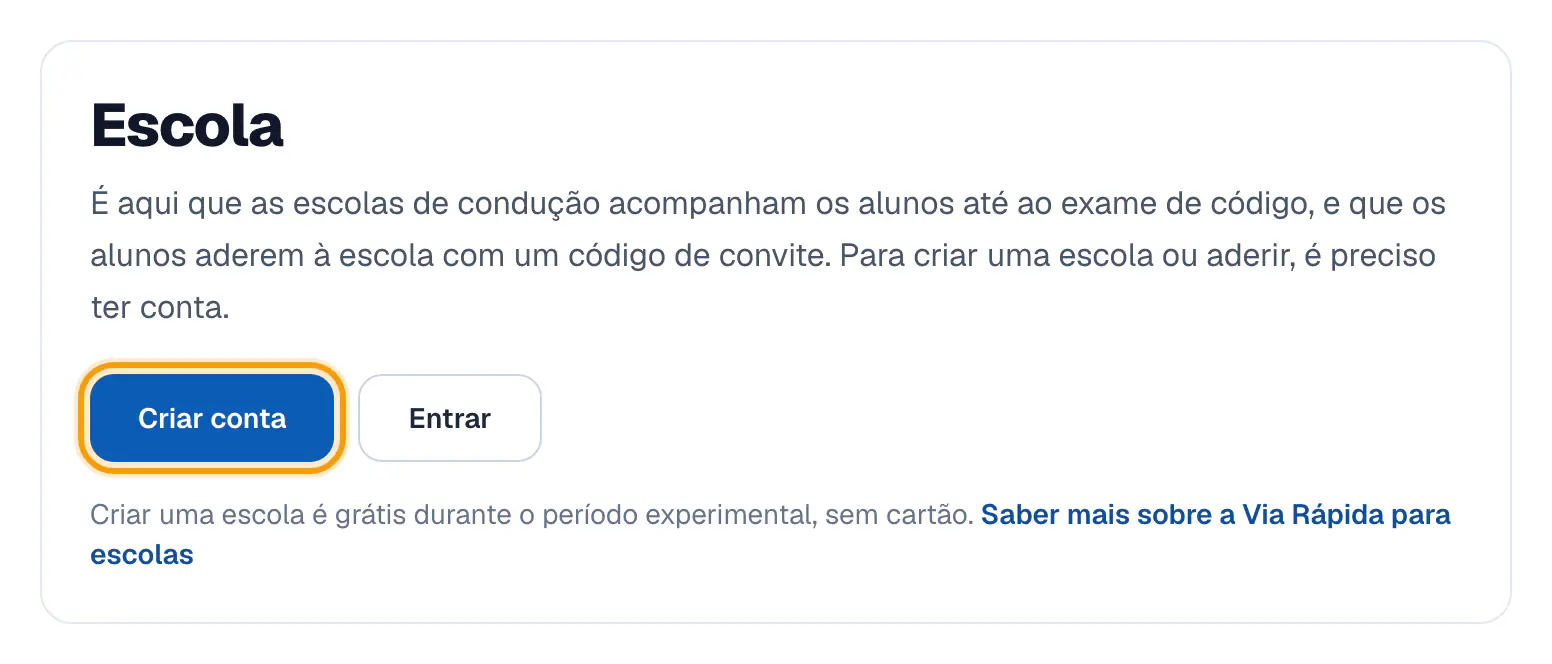 Passo 1: Abre a página Escola