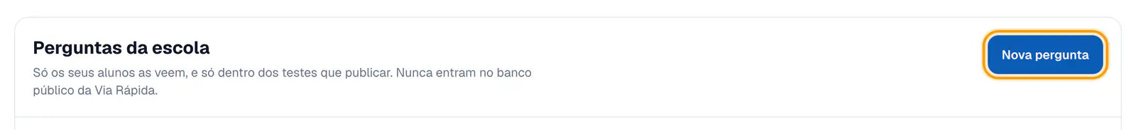 Passo 1: Abre o separador Perguntas