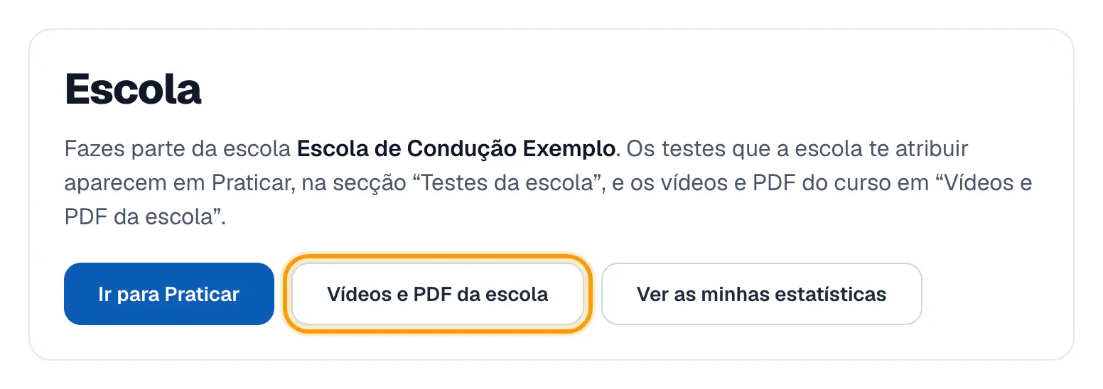 Passo 1: Abre a página da escola