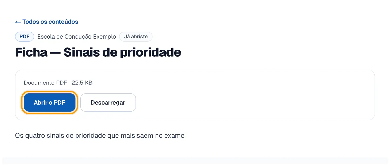 Passo 4: Abre os PDF